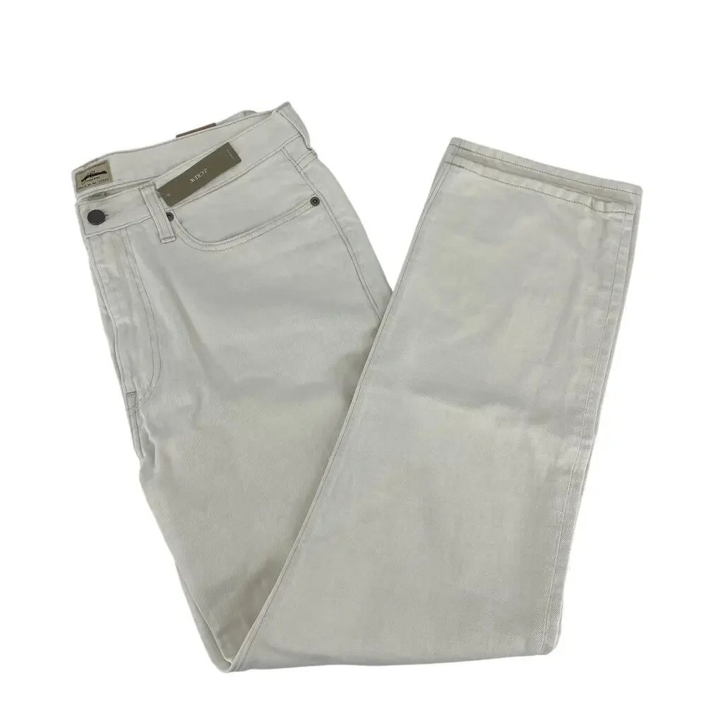 J.Crew Men's Classic summerweight jean Cotton Linen Natural Ecru 35 x 32 NWT